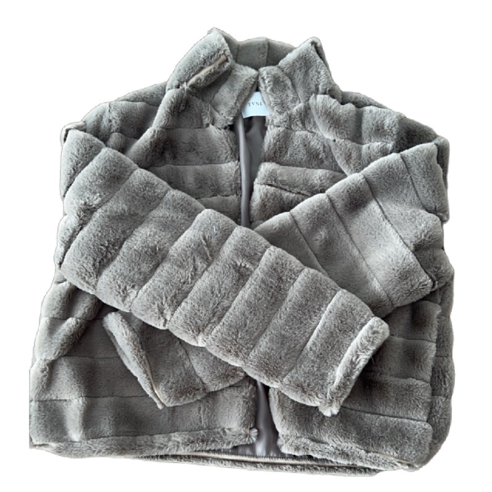 Cute little faux fur jacket!